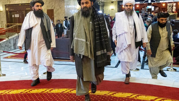 FILE PHOTO: Taliban’s negotiator Mullah Abdul Ghani Baradar attends the Afghan peace conference in Moscow