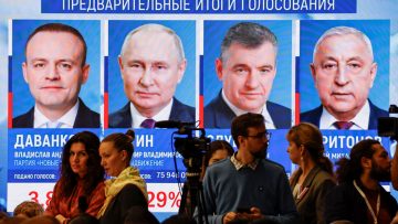 Russia’s central election commission announces latest results in presidential election