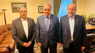 Senior Hamas officials meet with Russia’s Deputy Foreign Minister Bogdanov