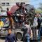 Palestinians evacuate after Israeli forces launched a ground and air operation in the eastern part of Rafah