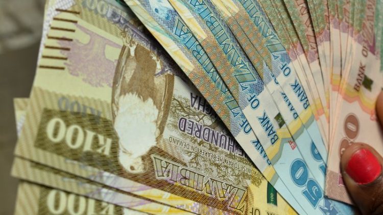 FILE PHOTO: Zambian currency, the Kwacha