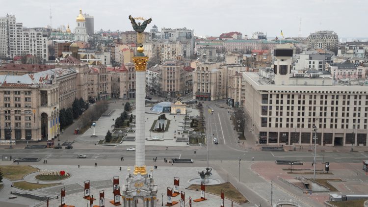 A view shows central Kyiv