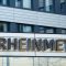 The logo of Germany’s Rheinmetall AG is seen after the Company’s 2019 annual report in Duesseldorf