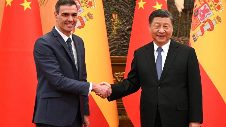 Chinese President Xi and Spanish Prime Minister Sanchez meet in Beijing